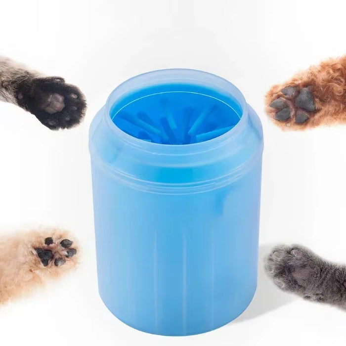 Vaso limpiapatas de silicona para perros y gatos